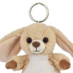 Porte-clés lapin beige - 12 cm - Les doux stretch