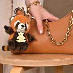 Porte-clés panda roux - 12 cm - Les doux stretch